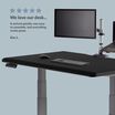 Kim L quoted we love our desk, it arrived quickly, was easy to assemble and everything works great
